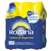 Eau minérale naturelle gazeuse Rozana pas cher ( Valable partout ) 