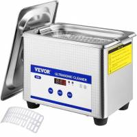 Nettoyeur à Ultrasons Vevor - Acier Inox, 0,8 L, 35W, Affichage LED à 18.59 €