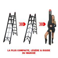 Escabeau Pliant 2m10 avec Système de Pliage très Innovant, permettant une taille très compacte une fois repliée (Vendeur Tiers) à 139 €