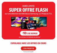 10% de réduction sur une sélection de téléviseurs TCL, Philips, LG et Samsung à 0 €