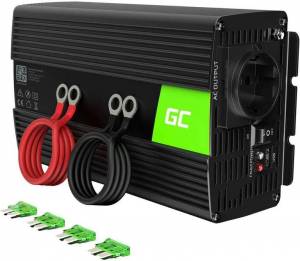 Convertisseur de tension Green Cell - 1000W/2000W, 12V à 230V, pour Voiture & Solaire à 62.79 €