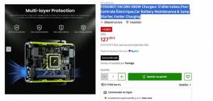 FOSSiBOT FAC580 580W Chargeur D'alternateur,Pour Centrale Électrique,Car Battery Maintenance & Jump Starter, Faster Charging à 127.99 €