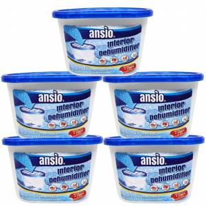 Lot de 5 Déshumidificateurs ANSIO 500 ml à 8.97 €