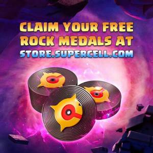 100 Médailles de Rock offertes (Clash of Clans) à 0 €