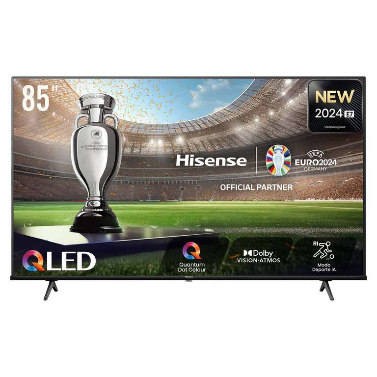 TV 85 Hisense 85E7NQ 4K Ultra HD à 784,74€ chez E.Leclerc à 832.3 €
