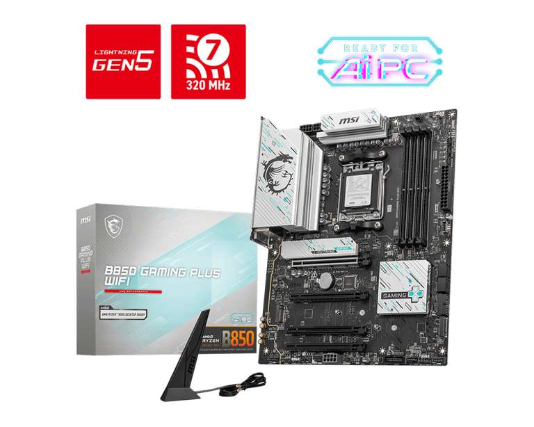 MSI B850 GAMING PLUS WIFI6E à 169 €