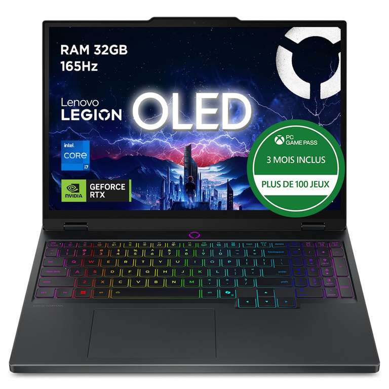 PC Portable Lenovo legion 5 - Intel Core i7-13650HX, RAM 32Go, SSD 1To, NVIDIA RTX 5070 8GB, Windows 11 à 1499.99 €