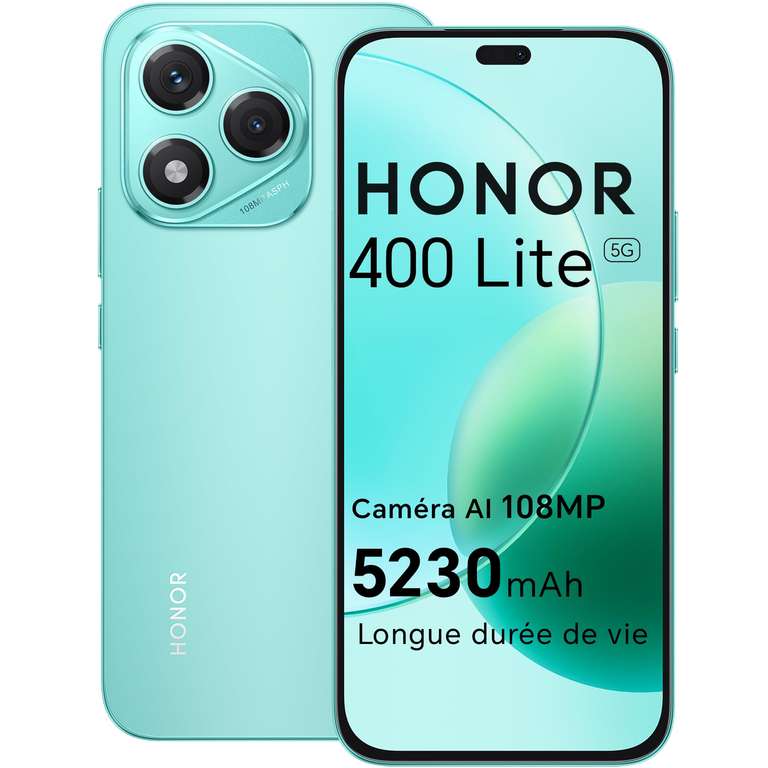 Smartphone Honor 400 Lite 5G à 229.9 €