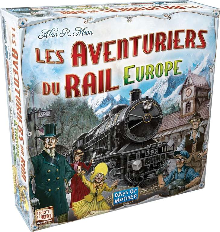 Jeu de société LES AVENTURIERS DU RAIL : EUROPE - Asmodee (via Coupon) à 23.33 €