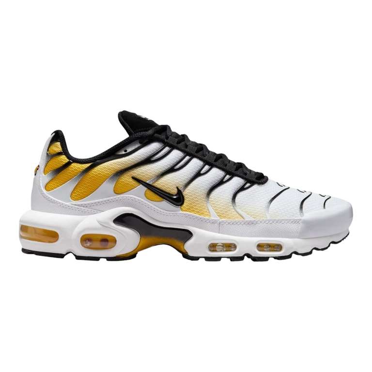 Nike Air Max Plus - Blanc/Black-Varsity Maize, tailles du 41 au 47.5 à 74.99 €