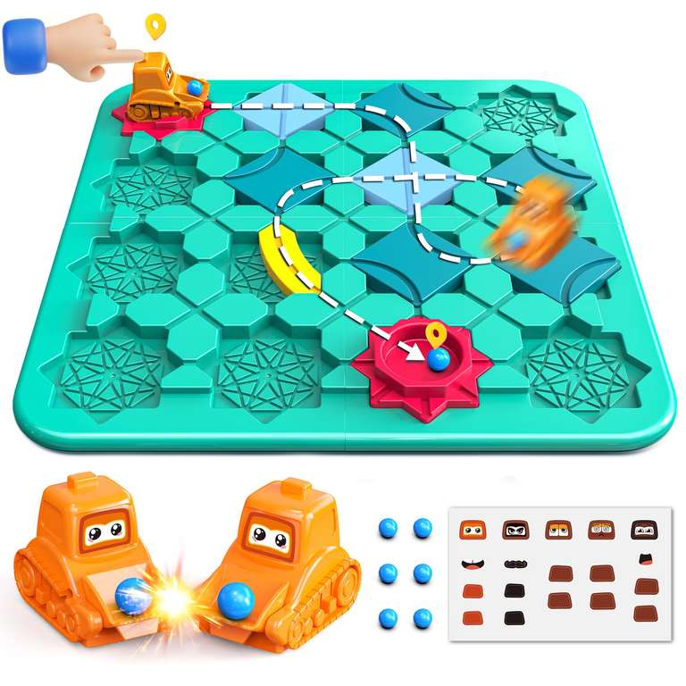 Jeux de société STEM, Puzzle Logical Road Builder, Casse-tête Montessori (Via remise au panier Vendeur Tiers) à 12.99 €
