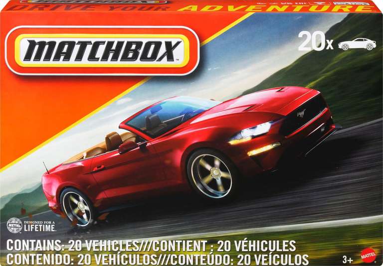 Matchbox Lot de 20 véhicules échelle 1:64, Un Poster Inclus à 17.26 €