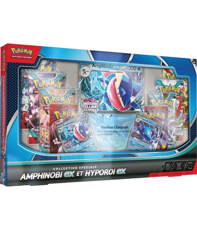 EXCLU Pokémon - Coffret Collection Spéciale Amphinobi Ex et Hyporoi Ex à 49.99 €