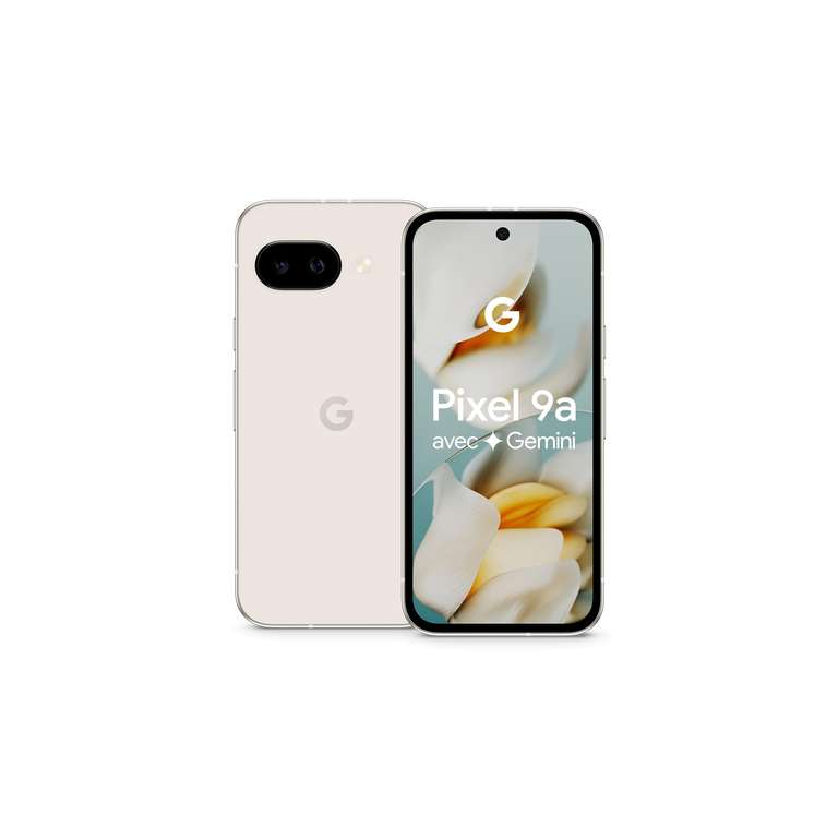 Smartphone Android Google Pixel 9a - Porcelaine, 8Go/128Go ( Via 100€ Bonus Reprise) à 334.99 €