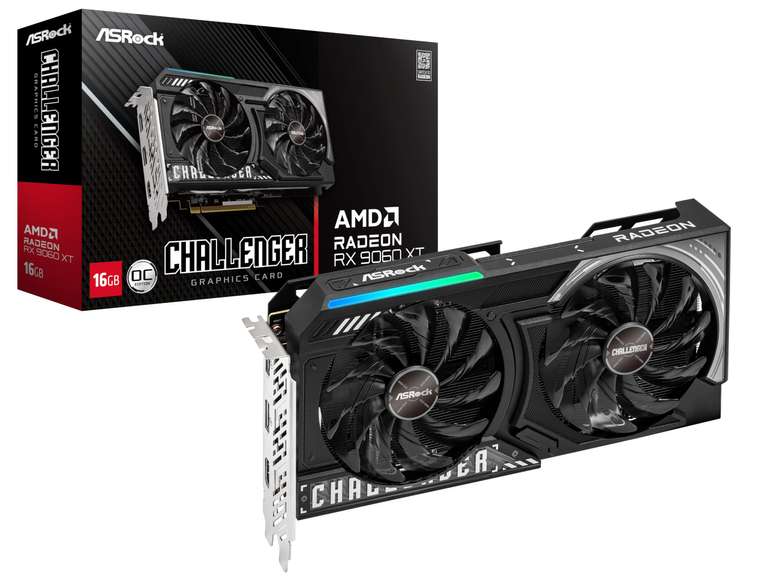 Carte graphique ASRock RX 9060 XT - 16GO à 414.14 €