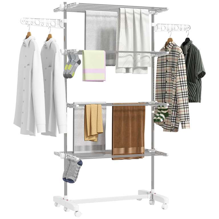 HOMCOM Séchoir à Linge étendoir à 37.9 €
