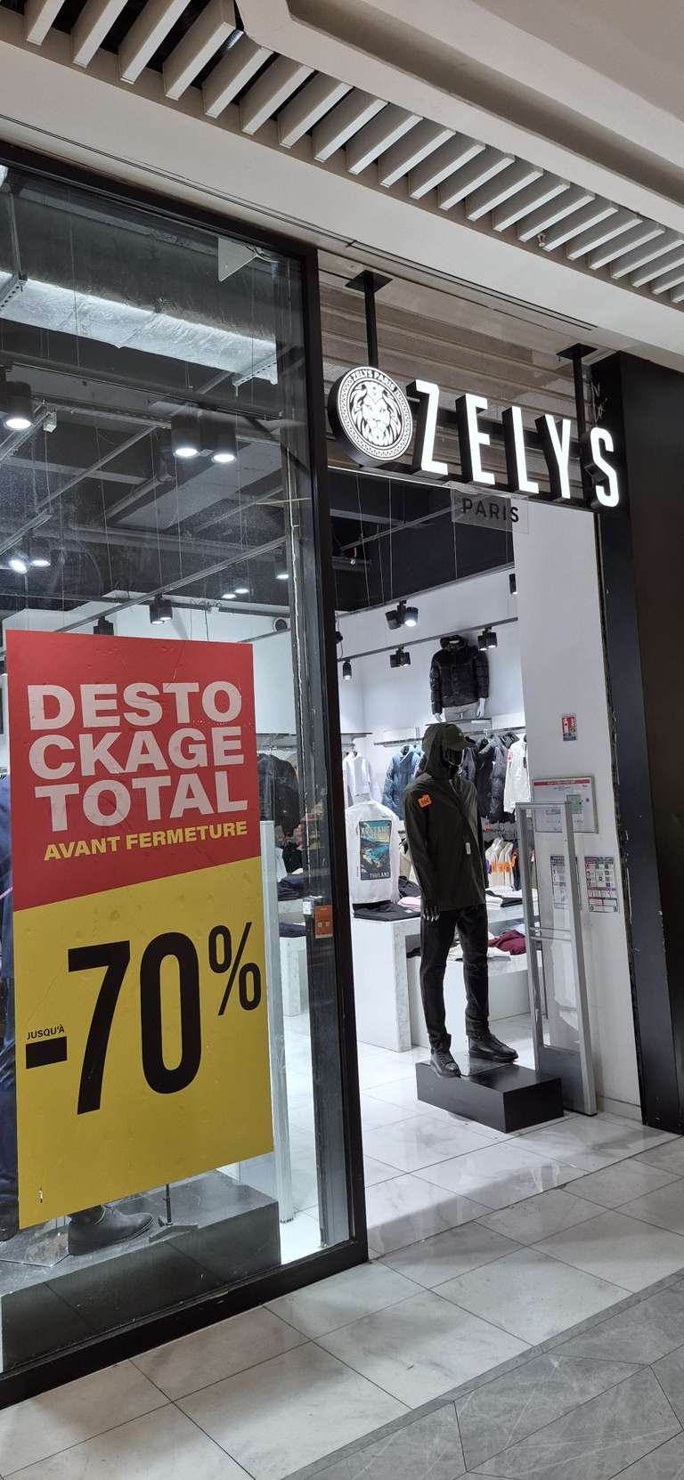 Destockage du magasin - Zelys Lyon part dieu (69) à 0 €