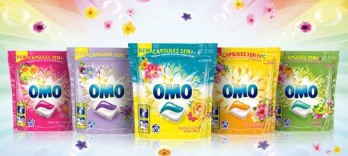 270 capsules de lessive OMO pour 10,25€