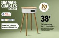 Table d'appoint - enceinte et chargeur à induction à 38 €