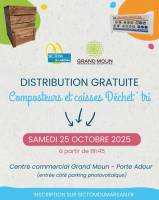 [Sur réservation] Distribution gratuite de composteur en bois - Centre Commercial Grand Moun (40) à 0 €