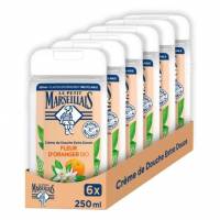 Lot de 6 flacons de gel douche 250ml Le Petit Marseillais Fleur d'Oranger Bio (Via Coupon + Prévoyez Et Économisez) à 7.54 €