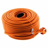 Prolongateur sans Terre obturateur 16A 50m Zenitech - Orange à 27.71 €