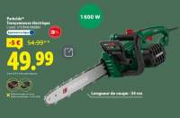 Tronçonneuse électrique Parkside à 49.9 €