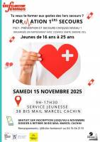 Formation PSC1 gratuite pour les jeunes de 16 à 25 ans - Fontaine (38) - facebook.com à 0 €