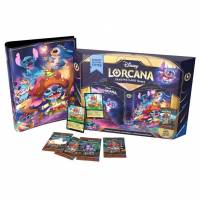 Disney Lorcana La Mer Azurite - Carte Stitch brilante + 4 boosters + Portfolio - Version française à 22.08 €