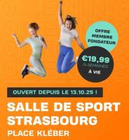 Offre membre fondateur - Basic Fit Strasbourg Kleber à 259.87 €