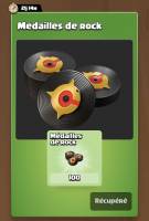 100 Medailles de Rock offertes à 0 €