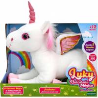 Peluche Licorne Luky lumineuse et musicale - 3 Contes de Fées à 9.99 €