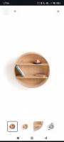 Étagère murale ronde bambou à 35.07 €