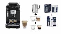 Machine à café avec broyeur DELONGHI - 1,8L + 2 tasses Capuccino + 2 verres expresso + Pichet à lait + Filtre à eau + Détartrant à 349.99 €