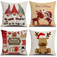 Lot de 4 Housses de Coussin Noël - 45x45cm (Vendeur Tiers) à 8.99 €