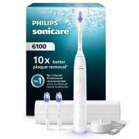 hilips Sonicare 6100 - Brosse à dents électrique sonique avec 2 modes de brossage, 3 niveaux d'intensité, Alerte de pression, EasyStart à 89.99 €
