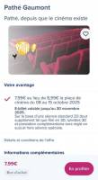 [The Corner] e-billet place de cinéma Pathé à 7.99 €
