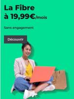 Red sfr fibre à 19.99€/mois sans engagement à 19.99 €
