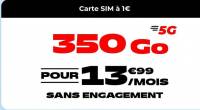 Forfait NRJ mobile 350go sans engagement à 13.99 €