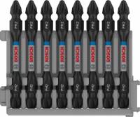 Bosch 8 pièces Pack d'Embouts de Vissage Double Tête Phillips, Impact Control, 8 x PH2-PH2 Bits, Longueur 65mm à 13.99 €