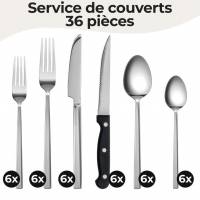 Service de couverts 36 pièces en inox pour 6 personnes (vendeur tiers) à 17.99 €