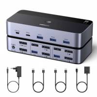 Commutateur / switch KVM Ugreen - DisplayPort 2 Entrées 2 Sorties 8K@60Hz, 4 Ports USB 3A1C 5Gbps à 58.49 €