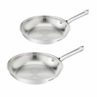 2 Poêles inox Tefal Duetto On - 24/28cm, Garantie de 10ans, B866S234 à 44.99 €