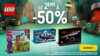 50% de remise sur le 2ème Lego acheté à 0 €