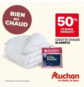 Couette Chaude Recyclée 400g/m2 - 140x200cm à 20 €