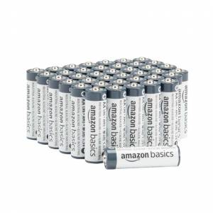 Amazon Basics Lot de 40 piles alcalines industrielles AA, 1,5 V, durée de conservation de 5 ans à 8.17 €
