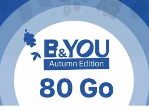 Forfait Bouygue Appel/SMS illimité, 80 Go de Data, sans engagement à 7.99 €