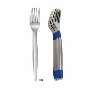 12 fourchettes de table - PRADEL ESSENTIEL - Baltics - Acier inoxydable 18/0, Finition Standard - Longueur 186 mm à 3.99 €