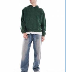 Bershka - Jean baggy - Bleu délavé à 11 €