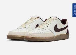Sneakers Nike homme Court Vision Low Beige et marron à 54.99 €